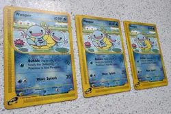 Pokemon TCG Wooper 117/147 Set of x3 Cards Non-Holo Aquapolis E-Reader - Image 2