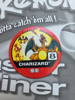 2001 Pokemon Charizard Master Trainer Game Piece #8 PSA 8 NM - Image 1