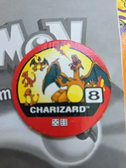 2001 Pokemon Charizard Master Trainer Game Piece #8 PSA 8 NM - Image 3