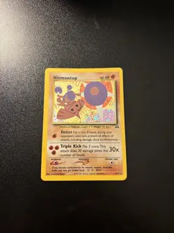 Hitmontop - 3/75 - Pokemon Neo Discovery Unlimited Holo Rare Card WOTC LP - Image 1