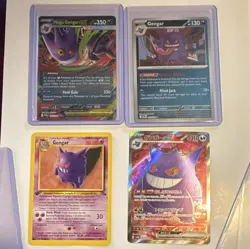 Pokemon TCG Gengar 4-Card Lot including vintage 1st edition - Image 1
