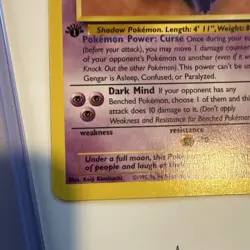Pokemon TCG Gengar 4-Card Lot including vintage 1st edition - Image 4