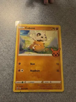Cubone 069/163 (Trick or Trade Stamped) Battle Styles Common Pokemon TCG - Image 1