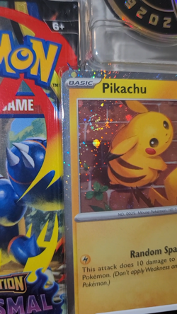 Pikachu TRIPLE SWIRL Holo Bleed Promo - 2026 Pokemon Day 30th Anniv. Collection - Image 2
