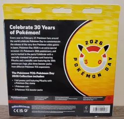 Pikachu TRIPLE SWIRL Holo Bleed Promo - 2026 Pokemon Day 30th Anniv. Collection - Image 3