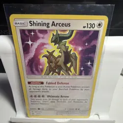 Pokemon Shining Legends Shining Arceus 57/73 Shiny Holo Rare HP130 English 2017 - Image 1