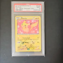 2013 POKEMON B&W LEGEND TREASURES RADIANT COLL #RC7 PIKACHU PSA 9 - Image 1
