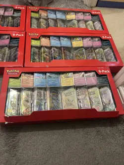 Prismatic Evolutions Mini Tins 8-Pack Costco Exclusive Pokemon TCG damaged box - Image 5