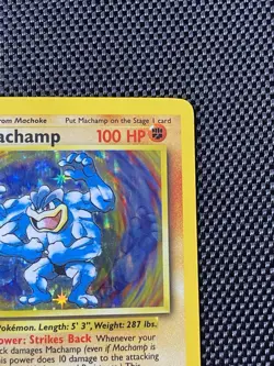 Machamp 8/102 Holo Rare 1st Edition Base Set WOTC Pokemon Card MP/LP - Image 3