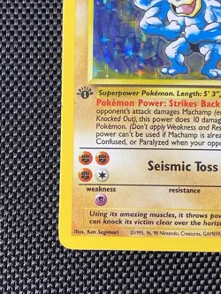 Machamp 8/102 Holo Rare 1st Edition Base Set WOTC Pokemon Card MP/LP - Image 5