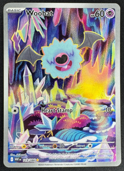WOOBAT 119/086 NM ILLUSTRATION RARE WHITE FLARE POKEMON 2025 - Image 1