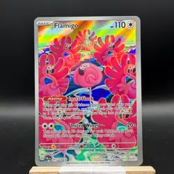 Pokemon TCG Flamigo Illustration Rare SV02: Paldea Evolved 227/193 2023 Colorles - Image 1