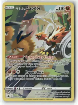 Galarian Zapdos SWSH283 Holo Promo Sword & Shield Promo Pokemon Near Mint - Image 1