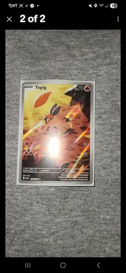 Pokemon TCG Tepig Illustration Rare Card 096/086 Sv: White Flare - Image 2