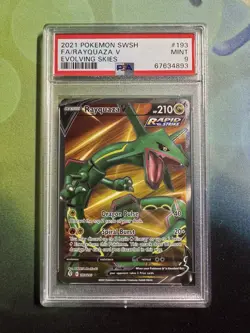 Pokemon - Rayquaza V 193/203 Full Art - Evolving Skies - PSA 9 Mint - Image 1