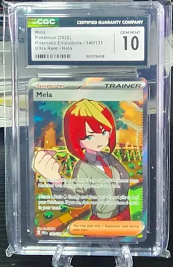 Mela - 2025 Pokemon 140/131 Prismatic Evolutions Ultra Rare Holo CGC 10 GEM/MT+ - Image 1