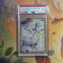 Pokemon Celebrations Reshiram Full Art PSA 9 113/114 Classic Collection - Image 1