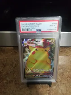 2020 Pokemon Swsh Fa/ Pikachu Vmax Vivid Voltage Psa 10 - Image 2