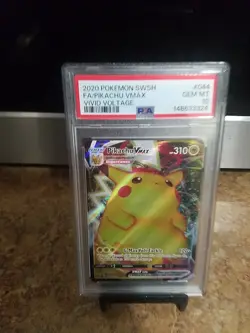 2020 Pokemon Swsh Fa/ Pikachu Vmax Vivid Voltage Psa 10 - Image 3