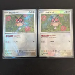 NM-Mint Hoothoot (Master Ball Pattern) - 077/131 - Common - Reverse Holo Pokemon - Image 1