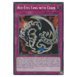 YuGiOh Legendary Duelists Season 1 Red-Eyes Fang with Chain (Secret Rare) LDS... - Image 1
