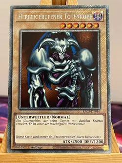 Herbeigerufener Totenkopf RA03-DE086 Platinum Secret Rare Deutsch NM YUGIOH - Image 1