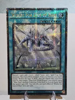 Yu-Gi-Oh! Wishes For Eyes of Blue Quarter Century Secret Rare - Image 1