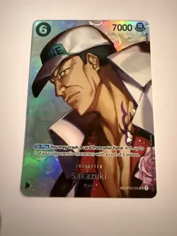 One Piece CCG Sakazuki Op02-099 Paramount War Super Rare English NM - Image 1