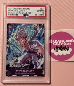 2024 One Piece Promo Monkey D. Luffy Promo Bandai Card Game Fest PSA 10 - Image 1