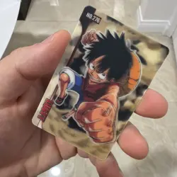 One Piece Trading Card Gumi No.276 Lenticular (3D) Monkey D. Luffy Bandai Gummy - Image 1
