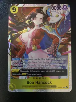 One Piece TCG Boa Hancock OP14-112 Foil SR The Azure Sea's Seven NM English 2026 - Image 1