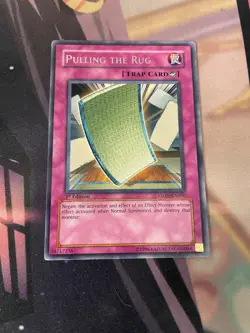 YUGIOH - PULLING THE RUG - RARE - STON - 1ST ED - LP - Image 1