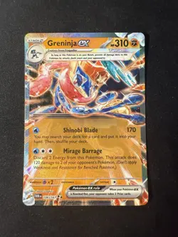 Greninja EX 106/167 Double Rare Holo Pokemon Twilight Masquerade NM/M FAST SHIP - Image 1