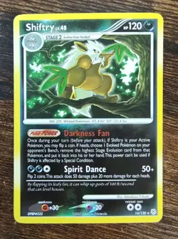 Shiftry 14/130 Diamond & Pearl Base Set Pokemon Reverse Holo MINT - Image 1