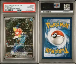 2023 Pokemon Magikarp Illustration Rare 203/193 PSA 10 Paldea Evolved - Image 3