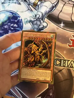 Yugioh The Winged Dragon Of Ra PGLD-EN031 1st Edition Gold Secret Rare VLP (WNU) - Image 2