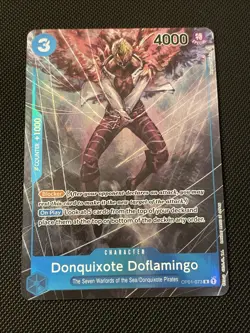 One Piece Donquixote Doflamingo OP01-073 R Alt Art - Romance Dawn NM ENGLISH - Image 1