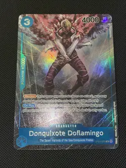 One Piece Donquixote Doflamingo OP01-073 R Alt Art - Romance Dawn NM ENGLISH - Image 2