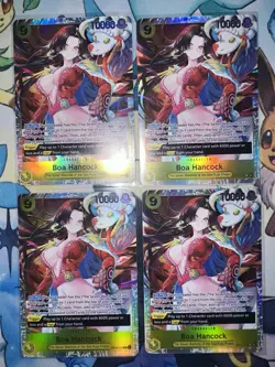 LOT of 4 - Boa Hancock OP14-112 One Piece Super Rare Playset ALL MINT - Image 1