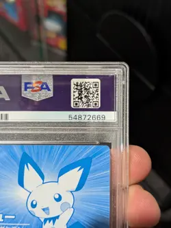 Pokemon Card 2001 PSA 10 PICHU Holo Foil Japanese SILVER Meiji Promo POP 22 - Image 5