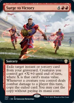 Surge to Victory (Extended Art) - Near Mint MTG Commander 2021 Strixhaven - Image 1