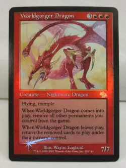 Worldgorger Dragon MTG Card Judgment 103/143 RARE FOIL NM Magic the Gathering - Image 1