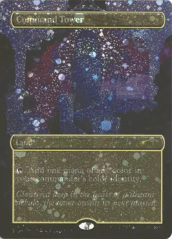 MTG Command Tower (1496) *Galaxy Foil* Secret Lair: Through The Wormhole MT/NM - Image 1
