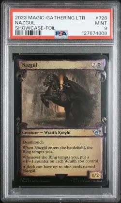 2023 MTG THE LORD OF THE RINGS: TALES OF MIDDLE-EARTH SC-FOIL #726 NAZGUL PSA 9 - Image 1