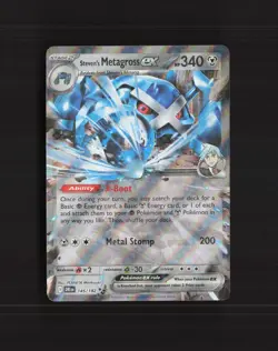 Steven's Metagross ex 145/182 Destined Rivals Ultra Rare Holo Pokemon Card LP+ - Image 1
