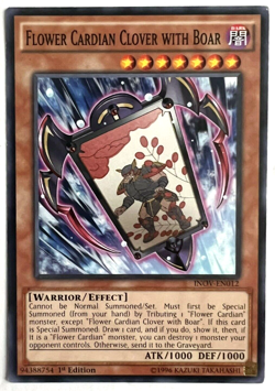 YuGiOh! - Flower Cardian Clover with Boar - Common - Image 1