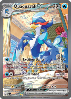 Quaquaval ex 260 Paldea Evolved Special Illustration Rare Full Art NM Pokemon - Image 1