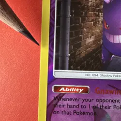 Pokemon TCG Gengar Holo Rare Reverse Holo 38/111 SM-Crimson Invasion 130 HP - Image 2