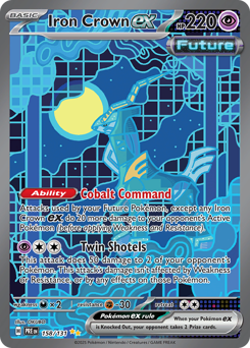 Iron Crown ex 158 Prismatic Evolutions Special Illustration Rare SIR NM Pokemon - Image 1