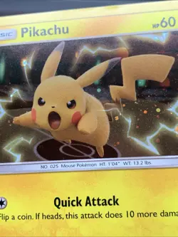 Pokemon TCG Pikachu SM227 Sun&Moon Promo Holo Rare - LP - Image 2
